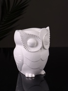 Кашпо гипс «Сова», 10×7 см, натуральный - Фото 6