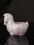 Кашпо гипс «Лошадка с орнаментом», 8×9×6 см, перламутр - Фото 4