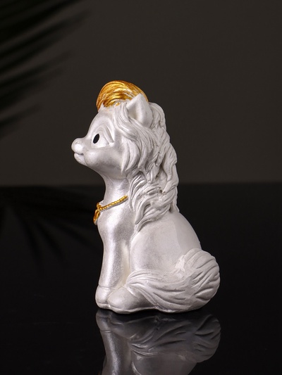 Фигурка гипс «Пони с подковой», 8×5×5 см, перламутр