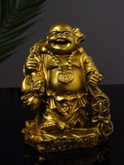 Фигурка гипс «Хотей приносит удачу и богатство», 14 см, цвет золото - Фото 7