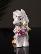 Фигурка гипс «Пони Красотка», 10×7×5 см, перламутр - Фото 2