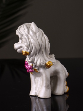 Фигурка гипс «Пони Красотка», 10×7×5 см, перламутр