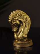 Фигурка гипс «Конь: шахматная фигура», 9×6 см, цвет старое золото - Фото 2