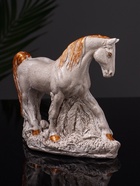 Фигурка гипс «Конь Граф», 12×16×6 см, бежевая - Фото 5