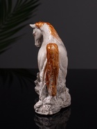 Фигурка гипс «Конь Граф», 12×16×6 см, бежевая - Фото 7