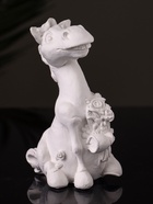 Фигурка гипс «Конь с букетом», 11 см, натуральный - Фото 1
