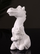 Фигурка гипс «Конь с букетом», 11 см, натуральный - Фото 5