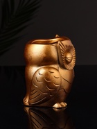 Кашпо гипс «Сова», 10×7 см, цвет бронза - Фото 3