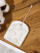 Аромакулон, камея (аромакамень) «Ангел на окошке», подвеска для эфирных масел, в шкаф, 10×8 см, гипс - Фото 4