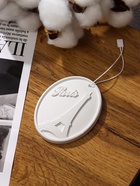 Аромакулон, камея (аромакамень) «Париж», подвеска для эфирных масел, в шкаф, 10×8 см, гипс - Фото 4