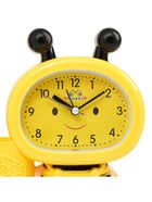 УЦЕНКА Будильник «Пчела», с карандашницей, дискретный ход, d=9 см, 14.5×14 см, жёлтый - Фото 2