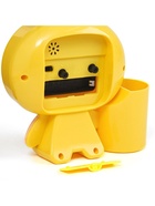 УЦЕНКА Будильник «Пчела», с карандашницей, дискретный ход, d=9 см, 14.5×14 см, жёлтый - Фото 3