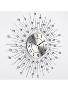 УЦЕНКА Часы настенные интерьерные «Сферы», серия: Ажур, бесшумные, плавный ход, d=58 см, циферблат d=22 см, от батарейки 1хАА - Фото 1