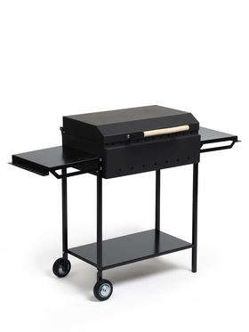 Мангал GrilMe, 35 х 115 х 83 см, сталь 2 мм, 2 полки, колёса 10882656