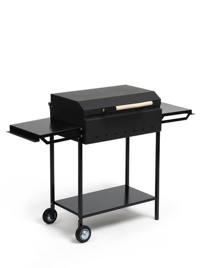 Мангал GrilMe, 35×115×83 см, сталь 2 мм, 2 полки, колёса