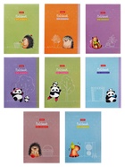 Блокнот А6, 24 листа в клетку на скобе, Hatber «Весёлые хвостики», обложка мелованная бумага, Микс 10881867