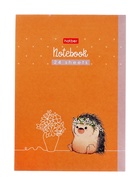 Блокнот А6, 24 листа в клетку на скобе, Hatber «Весёлые хвостики», обложка мелованная бумага, Микс 10881867