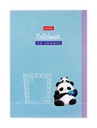 Блокнот А6, 24 листа в клетку на скобе, Hatber «Весёлые хвостики», обложка мелованная бумага, Микс 10881867