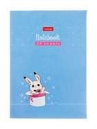 Блокнот А6, 24 листа в клетку на скобе, Hatber «Весёлые хвостики», обложка мелованная бумага, Микс 10881867