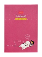 Блокнот А6, 24 листа в клетку на скобе, Hatber «Весёлые хвостики», обложка мелованная бумага, Микс 10881867