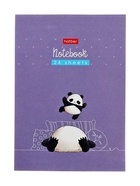 Блокнот А6, 24 листа в клетку на скобе, Hatber «Весёлые хвостики», обложка мелованная бумага, Микс 10881867