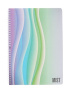 Тетрадь А4 96л кл на гребне "Mist", S-touch, перф на отрыв, офсет 60-65г/м² 2В МИКС - фото 40484214