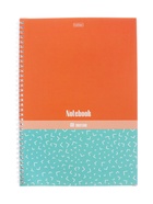 Тетрадь 80 листов в клетку Hatber «Скобочки», на гребне, ламинация Soft-touch, перфорация на отрыв, цветной срез, блок офсет 60-65 г/м², МИКС 2 вида - Фото 2