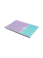 Тетрадь 80 листов в клетку Hatber «Скобочки», на гребне, ламинация Soft-touch, перфорация на отрыв, цветной срез, блок офсет 60-65 г/м², МИКС 2 вида - Фото 4