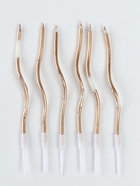 УЦЕНКА Свечи для торта витые «Серпантин» 6 шт., коктейльные, шампань - Фото 1