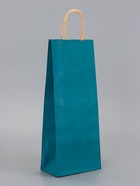 Пакет крафт под бутылку, Морская волна , 14 х 8 х 32 см 10884755