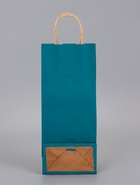 Пакет крафт под бутылку, Морская волна , 14 х 8 х 32 см 10884755