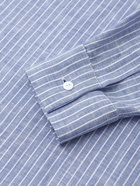 Рубашка мужская MINAKU в полоску, размер 48, белая, голубая 10876759