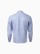 Рубашка мужская MINAKU в полоску, размер 52, белая, голубая - Фото 11