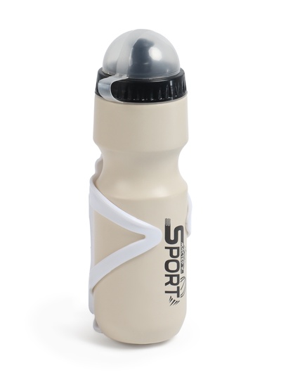 УЦЕНКА Бутылка для воды велосипедная, 750 мл, "Мастер К.", с креплением, белая