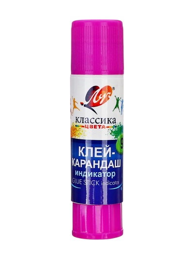 Клей-карандаш Луч «Классика цвета», с индикатором, PVP, 9 г