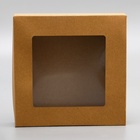 Контейнер на вынос, с окном, крафт, 20 х 20 х 4 см (комплект 7 шт) - фото 39013512
