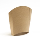 Упаковка для картофеля фри M, крафт, 13 х 8 х 5 см (комплект 50 шт) - фото 39013526