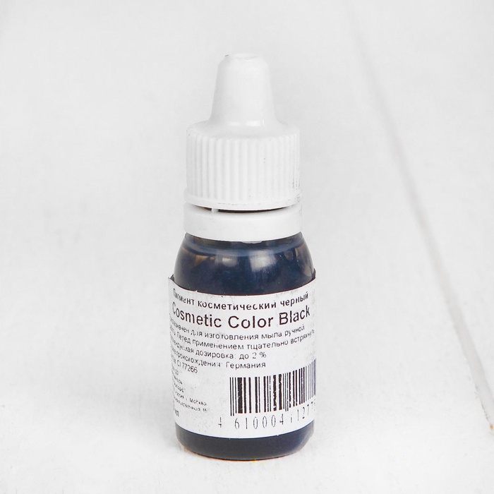 УЦЕНКА Black Cosmetic Color пигмент косметический черный, 10 мл - Фото 1