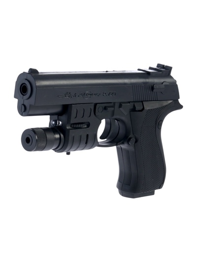 Пистолет «Мощный», с лазером, стреляет пульками 6 мм