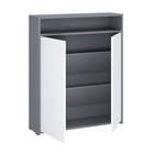 Тумба для обуви «Лайт», с полками, 800×236×970 мм, цвет серый шифер/белый  (артикул 10883274)  большой выбор товаров оптом и в розницу по низким ценам с доставкой