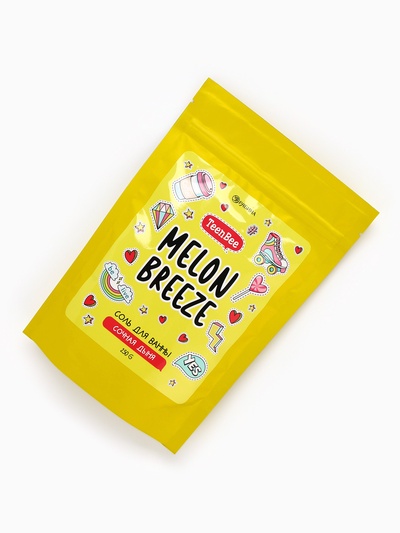 Соль для ванны, аромат дыни 250 г, TEEN BEE