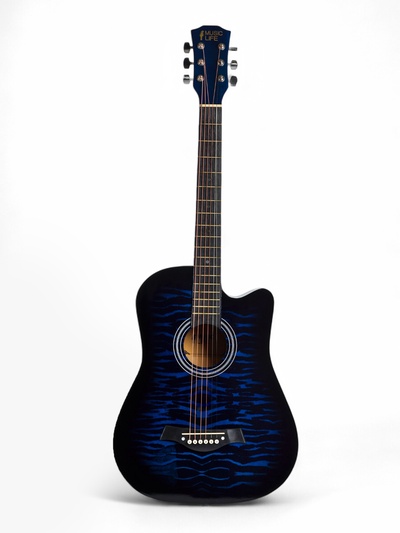 УЦЕНКА Акустическая гитара Music Life QD-H38Q-hw, синяя