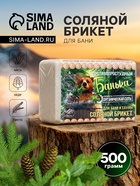 Соляной брикет для бани «Банька» противопростудный, 500 г - Фото 1