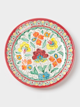 {{photo.Alt || photo.Description || 'УЦЕНКА Ляган Риштанская Керамика «Турецкий узор» 24.5 см'}}