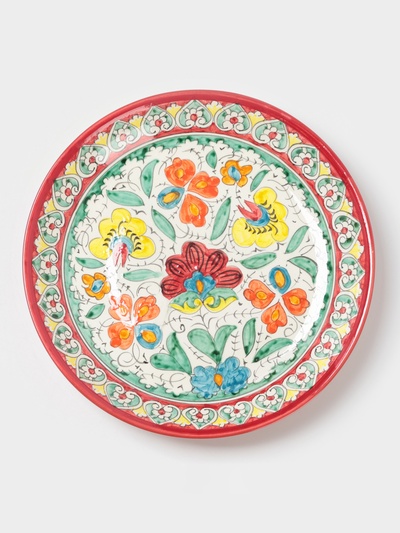 УЦЕНКА Ляган Риштанская Керамика «Турецкий узор» 24.5 см