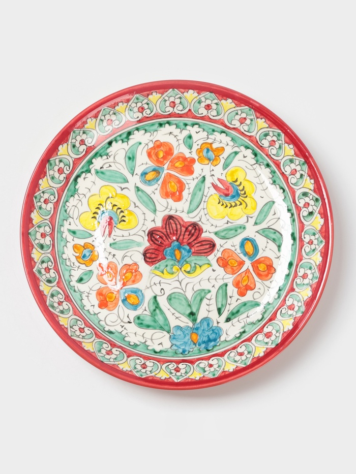 УЦЕНКА Ляган Риштанская Керамика «Турецкий узор» 24.5 см - Фото 1