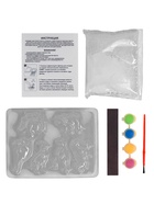 УЦЕНКА Набор для творчества Магниты из гипса Динозавры - Фото 1