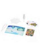 Аквамозаика с декорациями «Дед Мороз и Снегурочка», 3 трафарета, 312 шариков - Фото 2