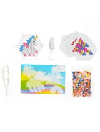 Аквамозаика с декорациями «Дед Мороз и Снегурочка», 3 трафарета, 312 шариков - Фото 3