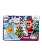 Аквамозаика с декорациями «Дед Мороз и Снегурочка», 3 трафарета, 312 шариков - Фото 5